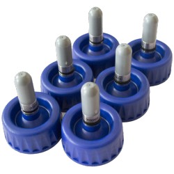 Set of 6 - 0,5L grey dosing valves for BASF