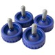 Lot de 4 * bouchons-valves 1L - gris pour BASF